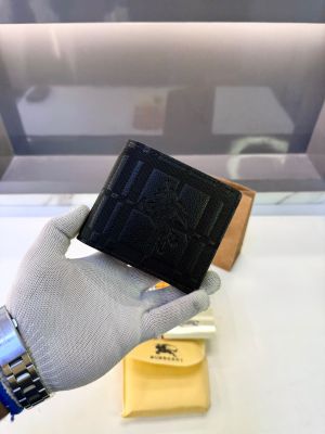 Burber_r Black Premium Quality Wallet Fa 1171