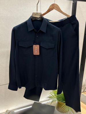 Loro Piana Imported Pant Shirt Super Premium Navy Combo F3880-NY