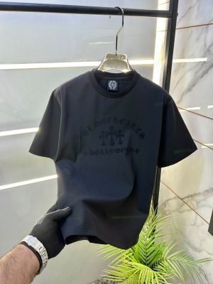 Chrome Hearts Drop Shoulder Black Premium Round Neck T-shirt F3629-BL