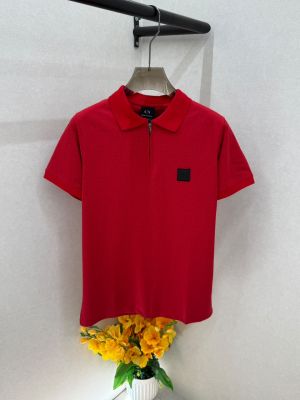 Arma Exchange Red Premium Collar Neck Polo T-shirt With Brand Box Packing F3799-RE