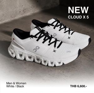 On Cloud X 5 White Black