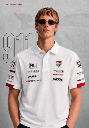 PORSCHEx Ralpxh Lauren IMPORTED STORE ARTICLE POLO T-SHIRT