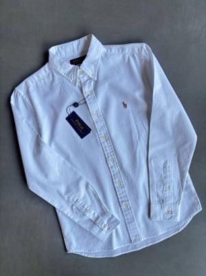 L xAUREN P OLO IMPORTED STORE ARTICLE SHIRT WHITE