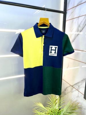 Sale Hacket Blue Premium Collar Neck Polo T-shirt F2835-BU