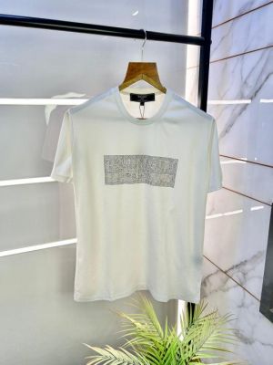 Sale Balmai Paris White Imported Round Neck Premium T-shirt With Carry Bag F2491-WH
