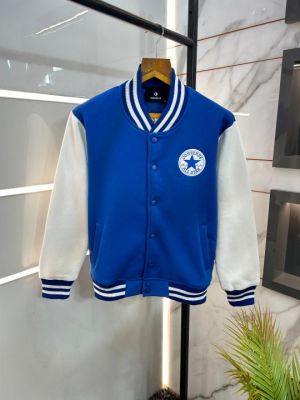 Convers Logo Imported Back Printed Super Premium Blue Varsity Jackets 1212