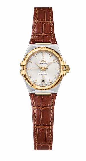 Omegga Constellation Co-Axial Chronometer Brown Leather Strap