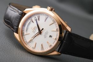 Omegga Seamaster Japan Black Leather Strap