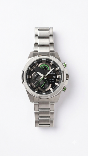 Casio Edifice EFR-540BK-1AVUDF Chronograph Silver Black