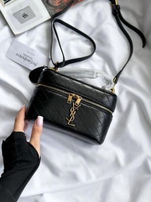 Ysl vanity bag with og box(2501-2-black)