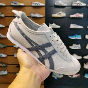 onitssukaa tiger MEXICO 66 Leather Low Top Grey Shoe 165