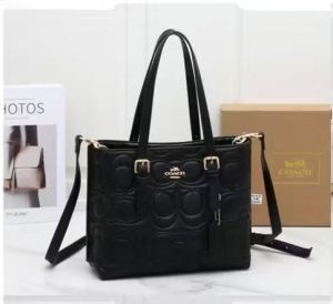 Coac Maggie Pebbled Leather Top Handle Crossbody Bag With Magnetic Box Including 5062