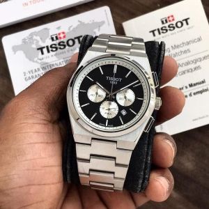 Tissort Prx 1853 Chronograph Silver Black