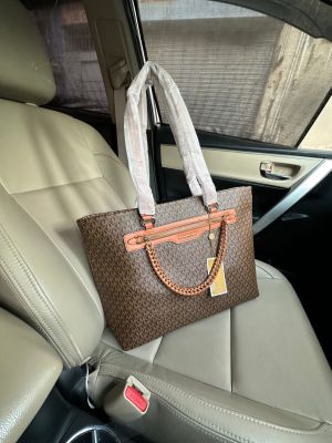 Michael mk Slater Large Tote Shoulder Bag Signature 6367