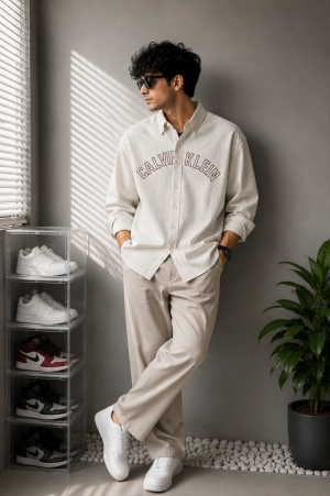Calvi_n Keli_n CK Premium Linen Shirt 2731