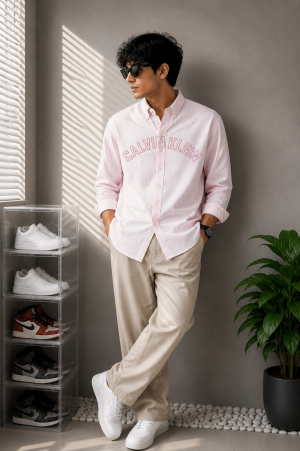Calvi_n Keli_n CK Premium Linen Shirt 2732