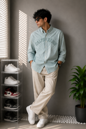 Calvi_n Keli_n CK Premium Linen Shirt 2734