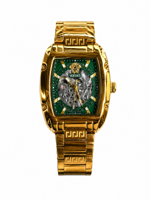 Ver_sace dominus Skeleton Automatic Watch green dial Fa 1523