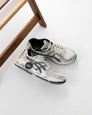 Asicss Gel Kayano 14 Trainers Birch Silver Green 736