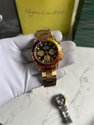 Role_Gold Rainbow Premium Quality Men Watch Fa 1358