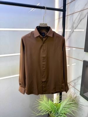 Arma_i Exchange Brown Premium Shirt With Brand Box Packing And Carry Bag F3413-BR