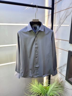 Arma_i Exchange Grey Premium Shirt With Brand Box Packing And Carry Bag F3413-GY