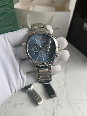 Empori_Arma_Silver Blue Premium Quality Watch Fa 1354