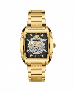 Versace_e Dominus Sktl Men Quartz Automatic Gold black dail