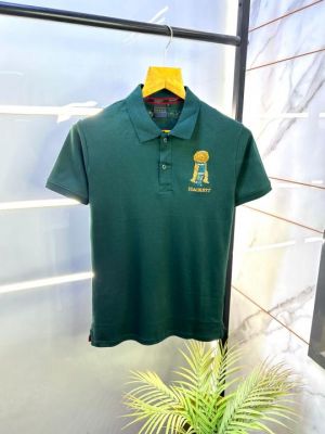 Sale Hacket Dark Green Premium Collar Neck Polo T-shirt F2835-DGR