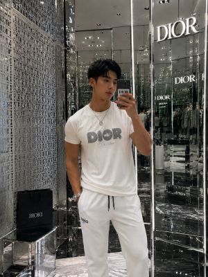 Christian Dio White Imported Premium Track Suit With Brand Carry Bag Packing F3979-WH