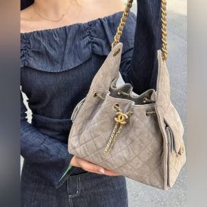 Channel Classic Hobo Premium Handbag Bag With OG Box & Dust Bag (White - 1158)