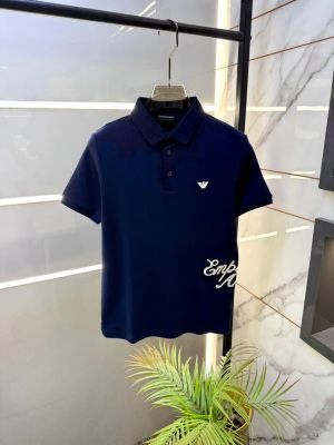 Emporio Arma_ Polo Premium Navy Collar Neck T-shirt F5122-NY