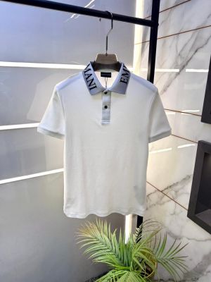 Emporio Arma_ Polo Premium White Collar Neck T-shirt F5122-WH