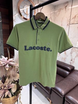 LACOST PREMIUM POLO NECK T-SHIRTS 1311 OLIVE