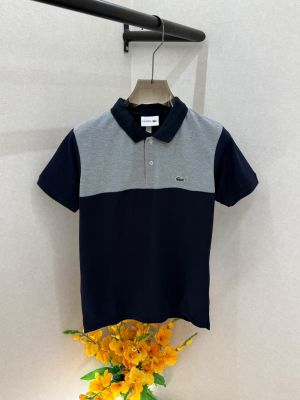 Lacost Navy Premium Collar Neck Polo T-shirt With Brand Box Packing F3798-NY