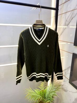 Ralp_Lauren Imported Green knitted Super Premium Pullovers F3361-GR