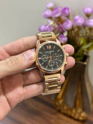 Patek Philipp Rose & Black Dial Chronograph Working