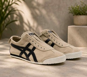 Onitsukkaa Tiger Mexico 66 Slip On Cream Suede