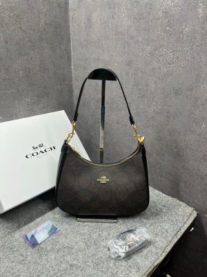 Coacch Teri Hobo Large Coffee Brown Shoulder Bag With OG Box & Dust Cover 8006 Big C Black