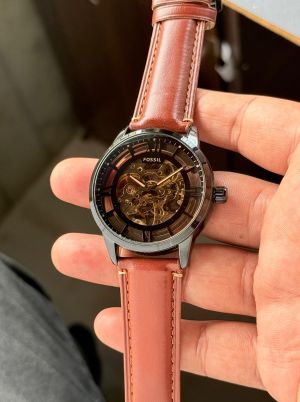 Fossiiil Townsman Skeleton Back Open Automatic