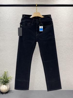 True Religion Black Shade Straight Fit Premium Imported Fabric Denim with Back pockets Embroidered work 4539