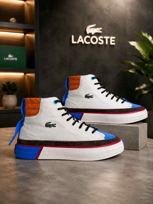 Lacosttee Gripshot High-Top White Brown 6179
