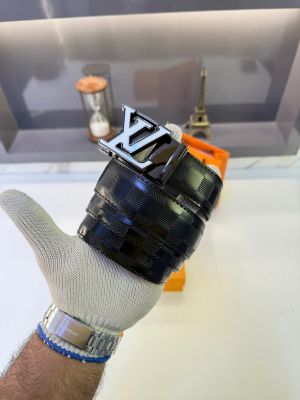 Lv_Loui_Vuitton White Black Belt Fa 1309