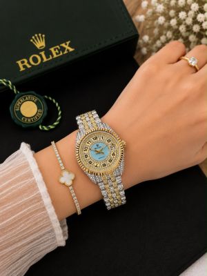 Roleex Women Date Just Diamond Premium Quality