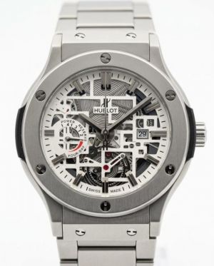Hublo_t Big Bang Tourbillon Silver White Dial