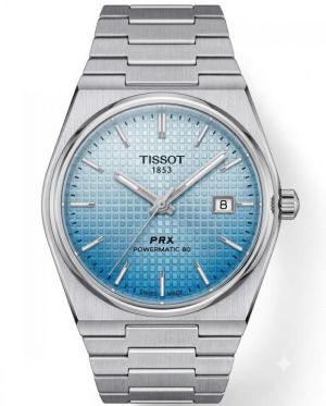 Tissoo_t 1853 PRX Silver Sky blue White Dial