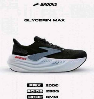 Brooks Glycerin max black White 743