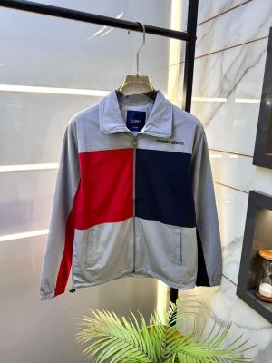 Tomm_Hilfiger Imported Grey Premium Wind Shetter Jacket F3220-GY