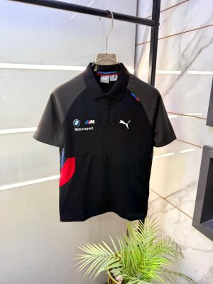 Pum x Bmw Edition Black Polo Premium Collar Neck T-shirt F5129-BL