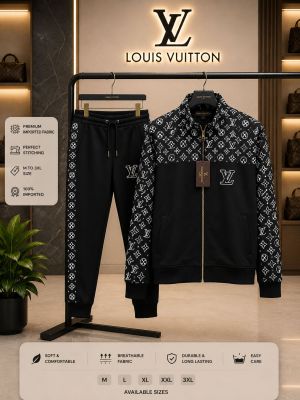 Loui Vuitton 100% Imported Fabric Very Premium Heavy Tracksuit CS434